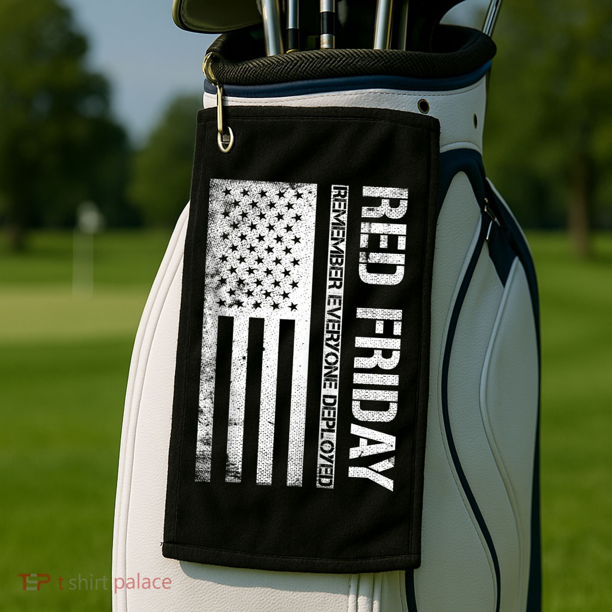 Remember Everyone Deployed Red Friday Zip Hoodie Golf Towel