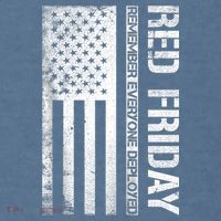 Remember Everyone Deployed Red Friday Zip Hoodie Comfort Colors Garment-Dyed Hooded Sweatshirt thumb 2