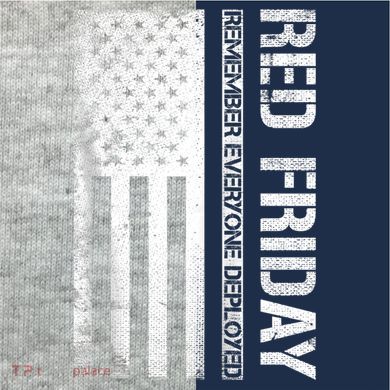 Remember Everyone Deployed Red Friday Zip Hoodie Kids Colorblock Raglan Jersey