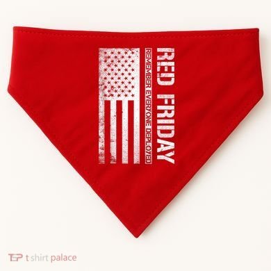 Remember Everyone Deployed Red Friday Zip Hoodie USA-Made Doggie Bandana