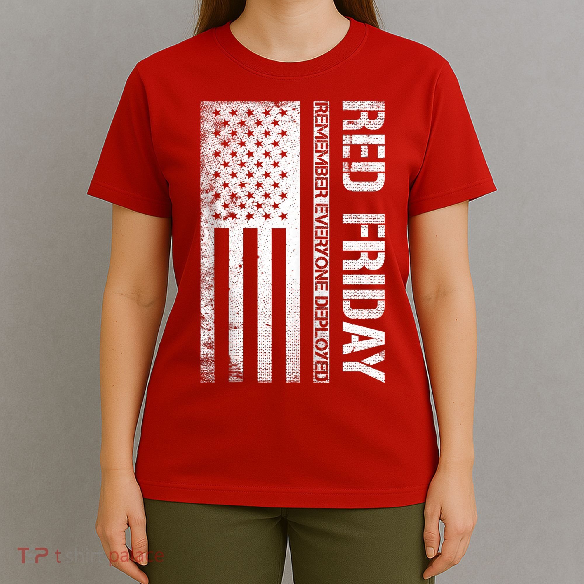 Remember Everyone Deployed Red Friday Zip Hoodie T-Shirt