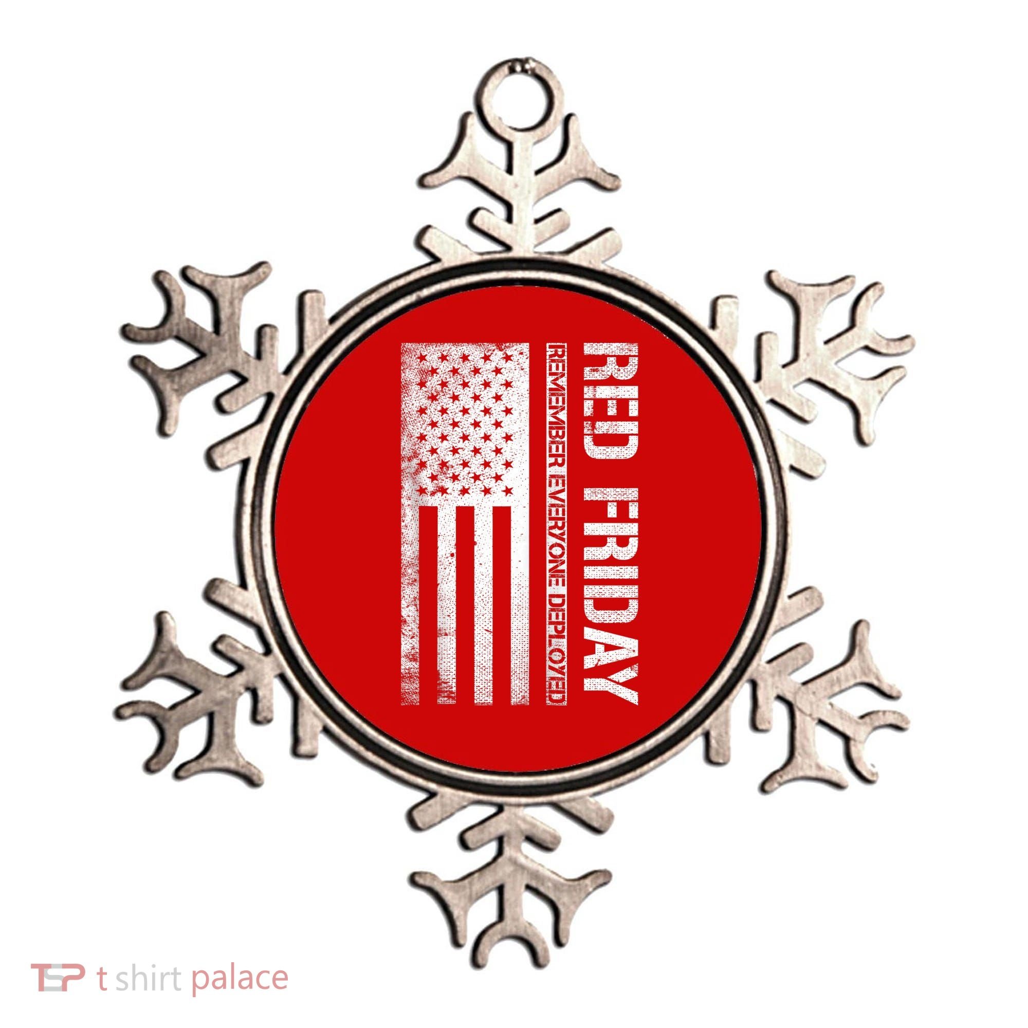 Remember Everyone Deployed Red Friday Zip Hoodie Ornament