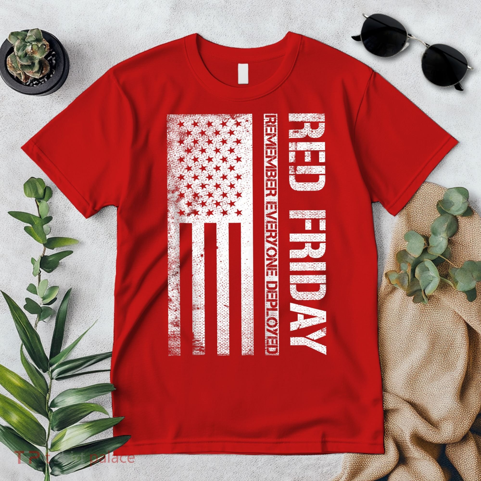 Remember Everyone Deployed Red Friday Zip Hoodie Premium T-Shirt