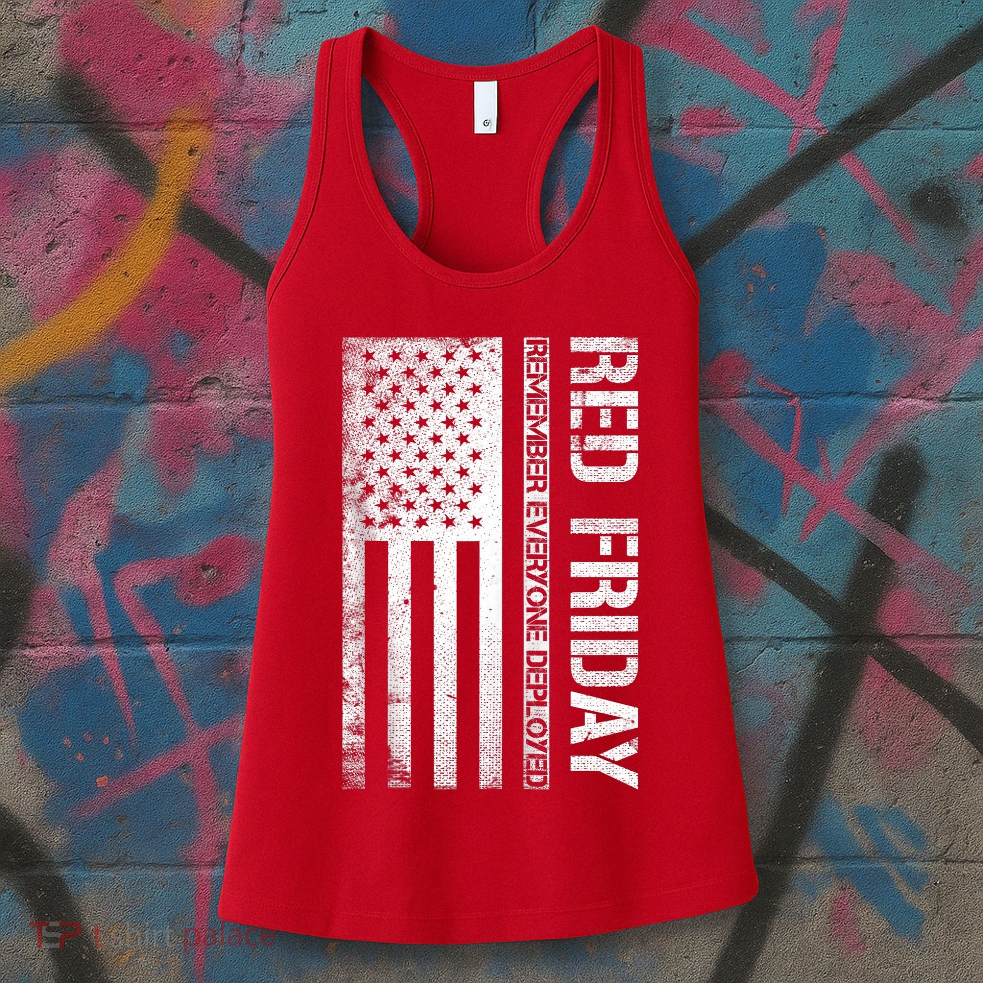 Remember Everyone Deployed Red Friday Zip Hoodie Women's Tank Top
