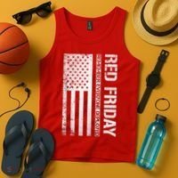 Remember Everyone Deployed Red Friday Zip Hoodie Tank Top thumb 4
