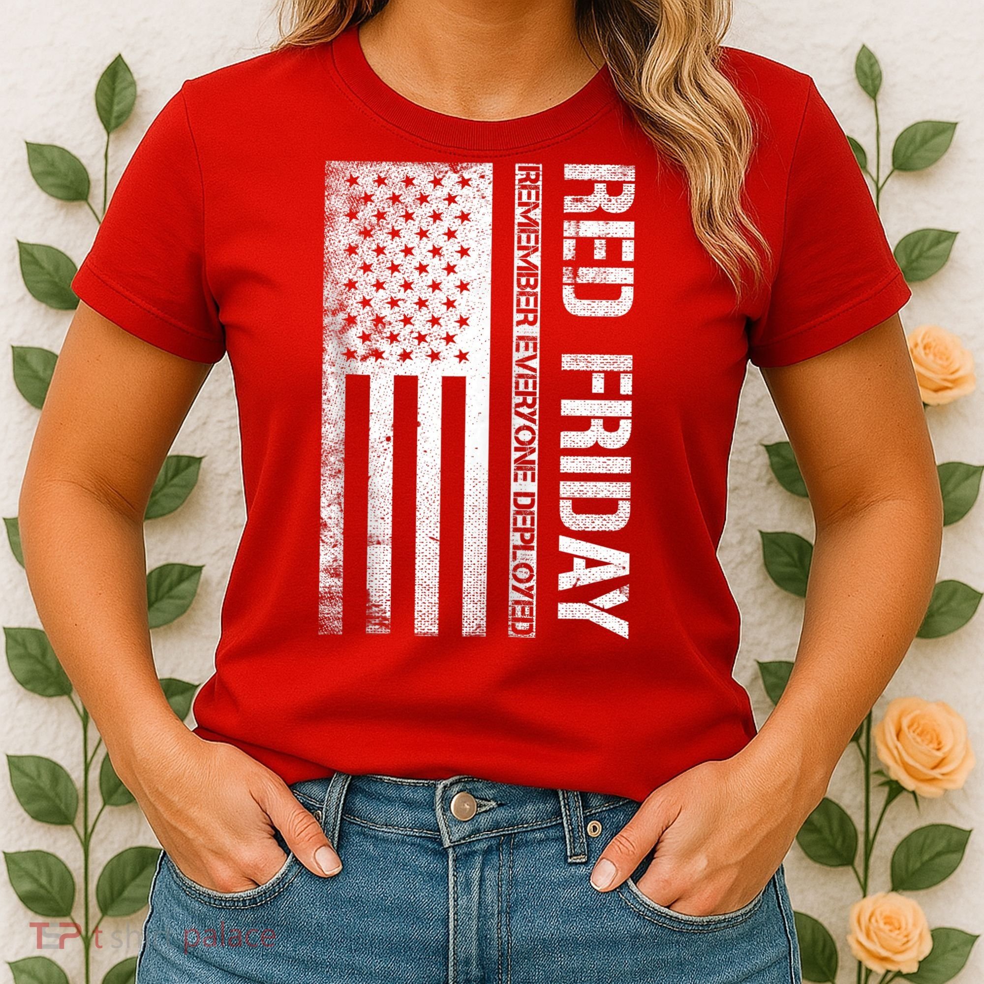 Remember Everyone Deployed Red Friday Zip Hoodie Women's T-Shirt