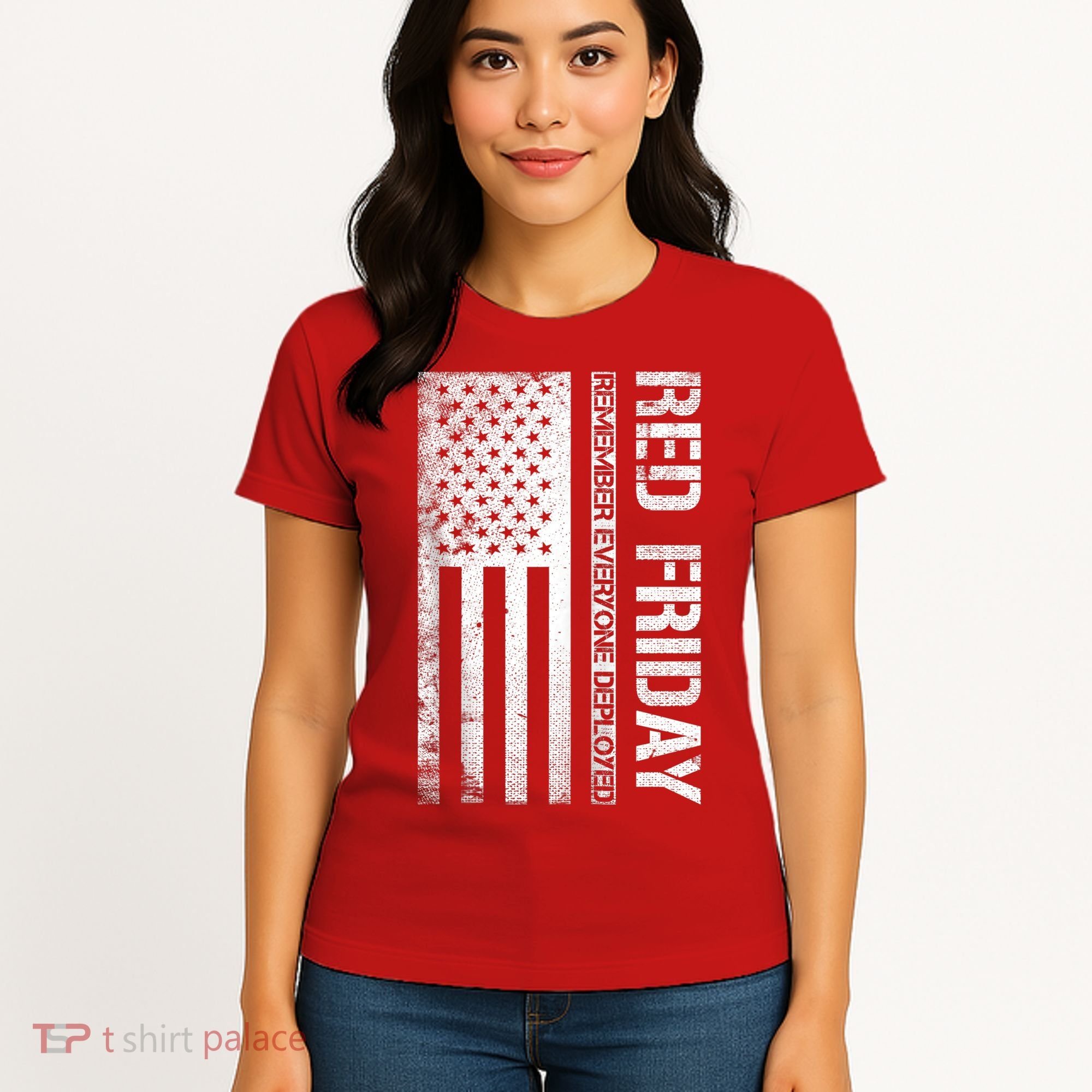 Remember Everyone Deployed Red Friday Zip Hoodie Women's T-Shirt