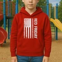 Remember Everyone Deployed Red Friday Zip Hoodie Kids Hoodie thumb 2
