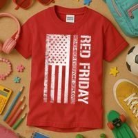 Remember Everyone Deployed Red Friday Zip Hoodie Kids T-Shirt thumb 3