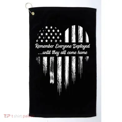 Remember Everyone Deployed Red Friday Golf Towel