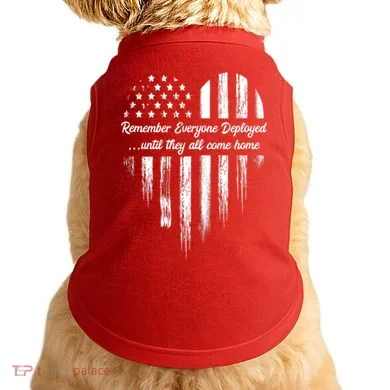 Remember Everyone Deployed Red Friday Doggie Tank