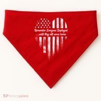 Remember Everyone Deployed Red Friday USA-Made Doggie Bandana thumb 0