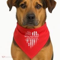 Remember Everyone Deployed Red Friday USA-Made Doggie Bandana thumb 1
