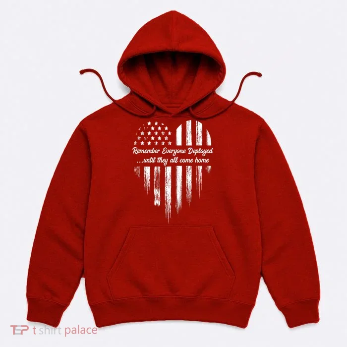 Remember Everyone Deployed Red Friday Hoodie