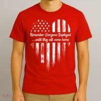 Remember Everyone Deployed Red Friday T-Shirt thumb 3