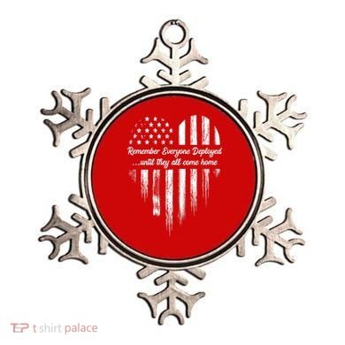 Remember Everyone Deployed Red Friday Ornament