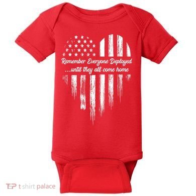 Remember Everyone Deployed Red Friday Baby Bodysuit
