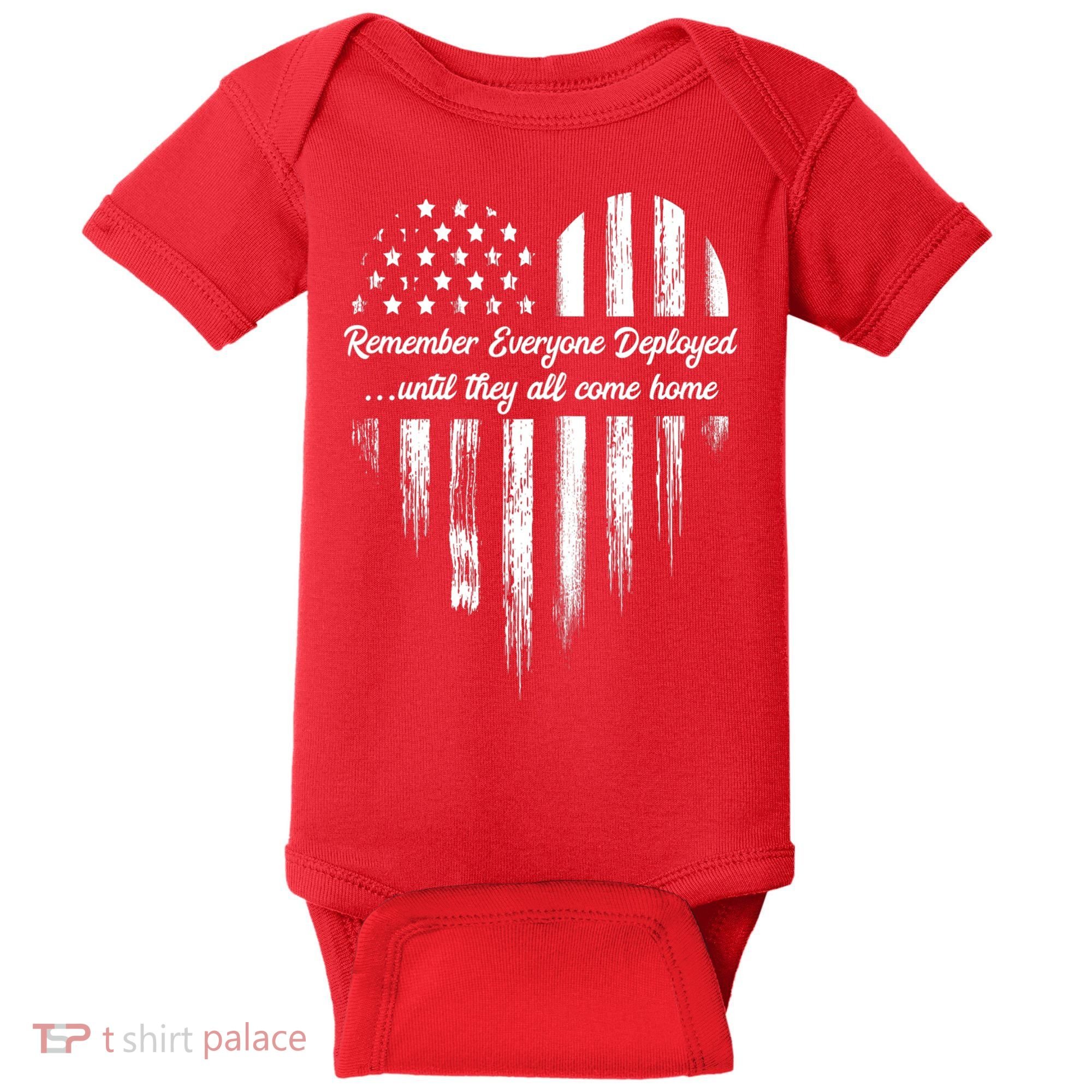 Remember Everyone Deployed Red Friday Baby Bodysuit