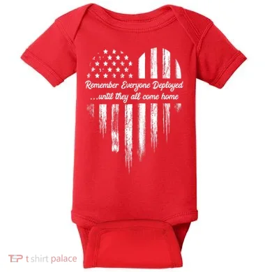 Remember Everyone Deployed Red Friday Baby Bodysuit