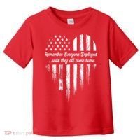Remember Everyone Deployed Red Friday Toddler T-Shirt thumb 0