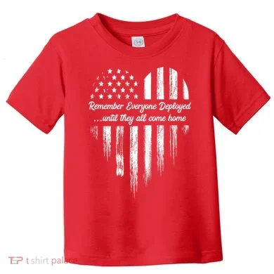 Remember Everyone Deployed Red Friday Toddler T-Shirt