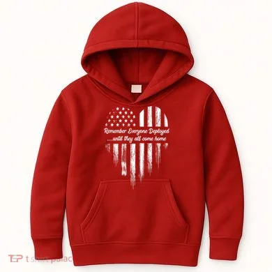 Remember Everyone Deployed Red Friday Kids Hoodie