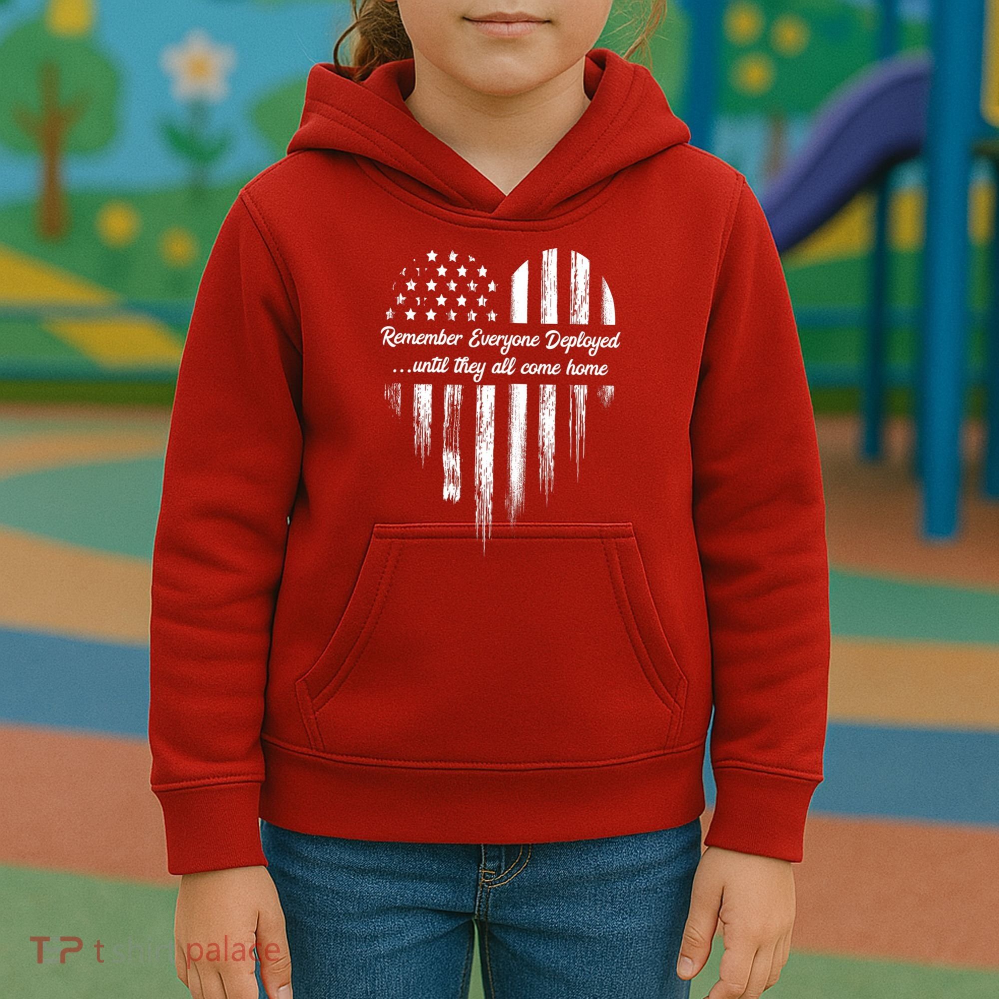 Remember Everyone Deployed Red Friday Kids Hoodie