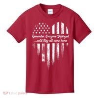 Remember Everyone Deployed Red Friday Kids T-Shirt thumb 0