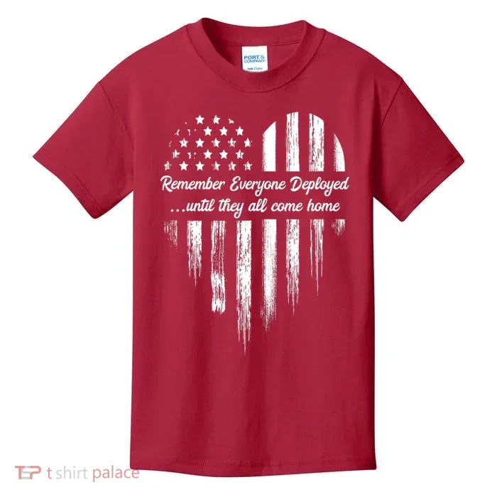 Remember Everyone Deployed Red Friday Kids T-Shirt