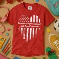 Remember Everyone Deployed Red Friday Kids T-Shirt thumb 3