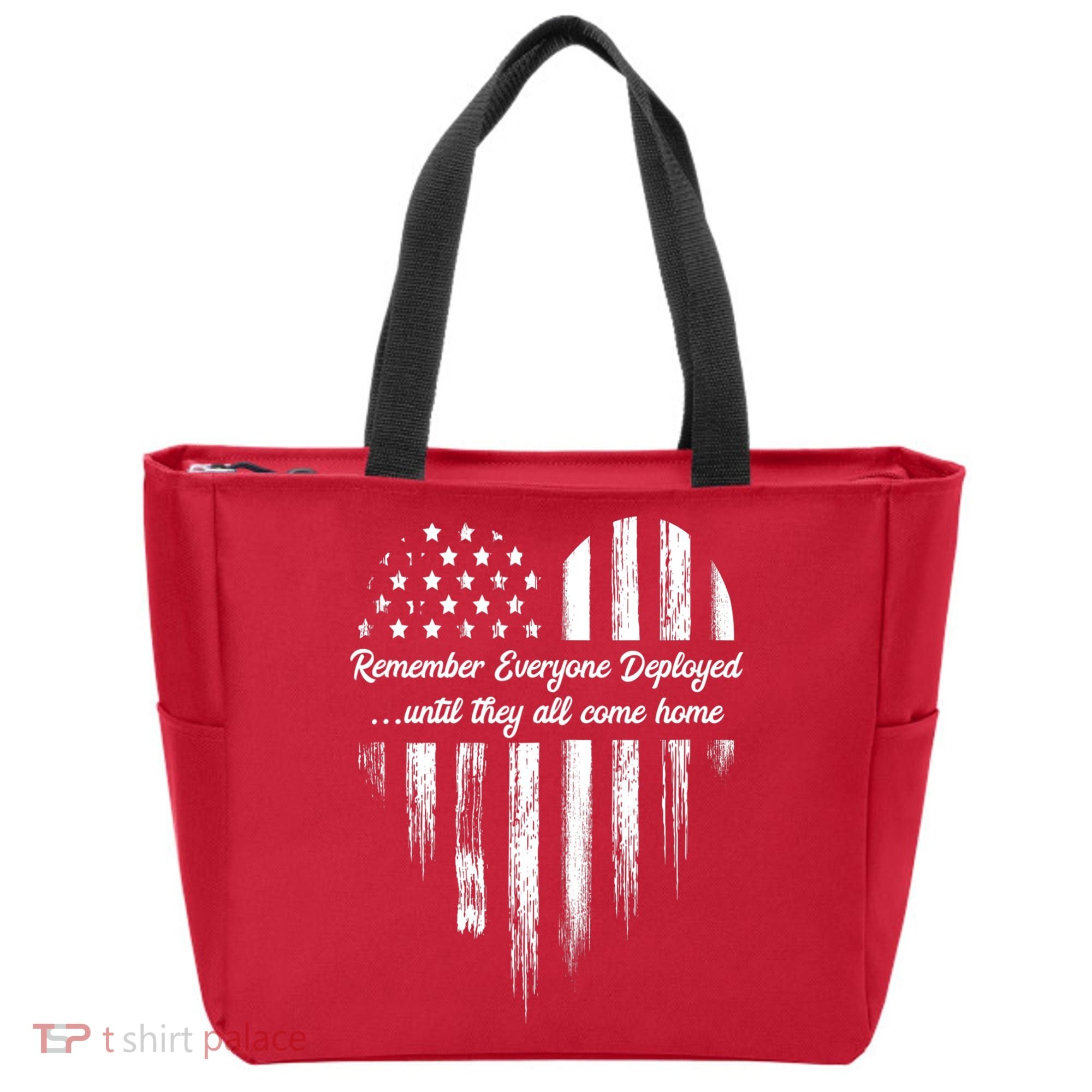 Remember Everyone Deployed Red Friday Tote Bag