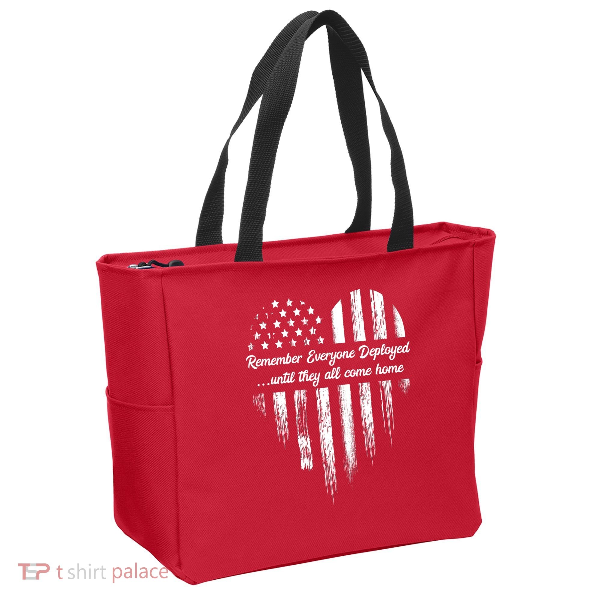 Remember Everyone Deployed Red Friday Tote Bag