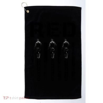 Remember Everyone Deployed RED Friday Golf Towel
