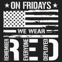 Remember Everyone Deployed On Friday We Wear Red (On Back) Women's Sweatshirt thumb 2