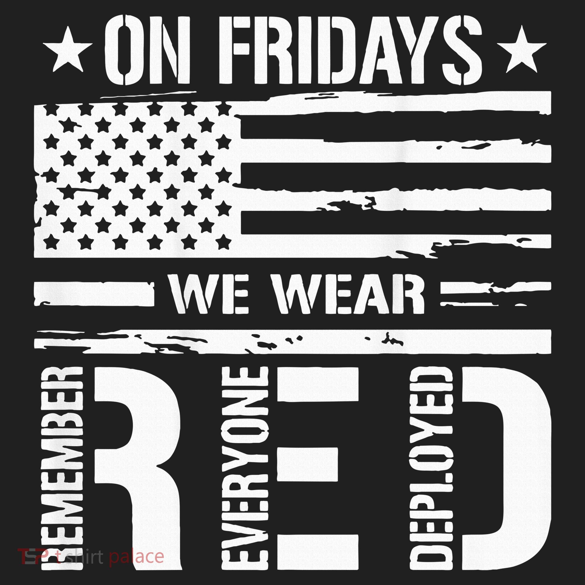 Remember Everyone Deployed On Friday We Wear Red (On Back) Women's Sweatshirt