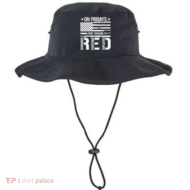 Remember Everyone Deployed On Friday We Wear Red (On Back) Bucket Hat