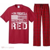 Remember Everyone Deployed On Friday We Wear Red (On Back) Pajama Set thumb 0