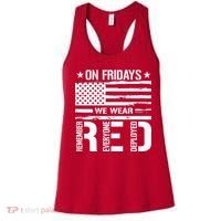 Remember Everyone Deployed On Friday We Wear Red (On Back) Women's Tank Top thumb 0