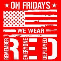 Remember Everyone Deployed On Friday We Wear Red (On Back) Women's T-Shirt thumb 6