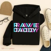 Rave Edm Daddy Music Festival Father Optical Trippy Illusion Hoodie thumb 4