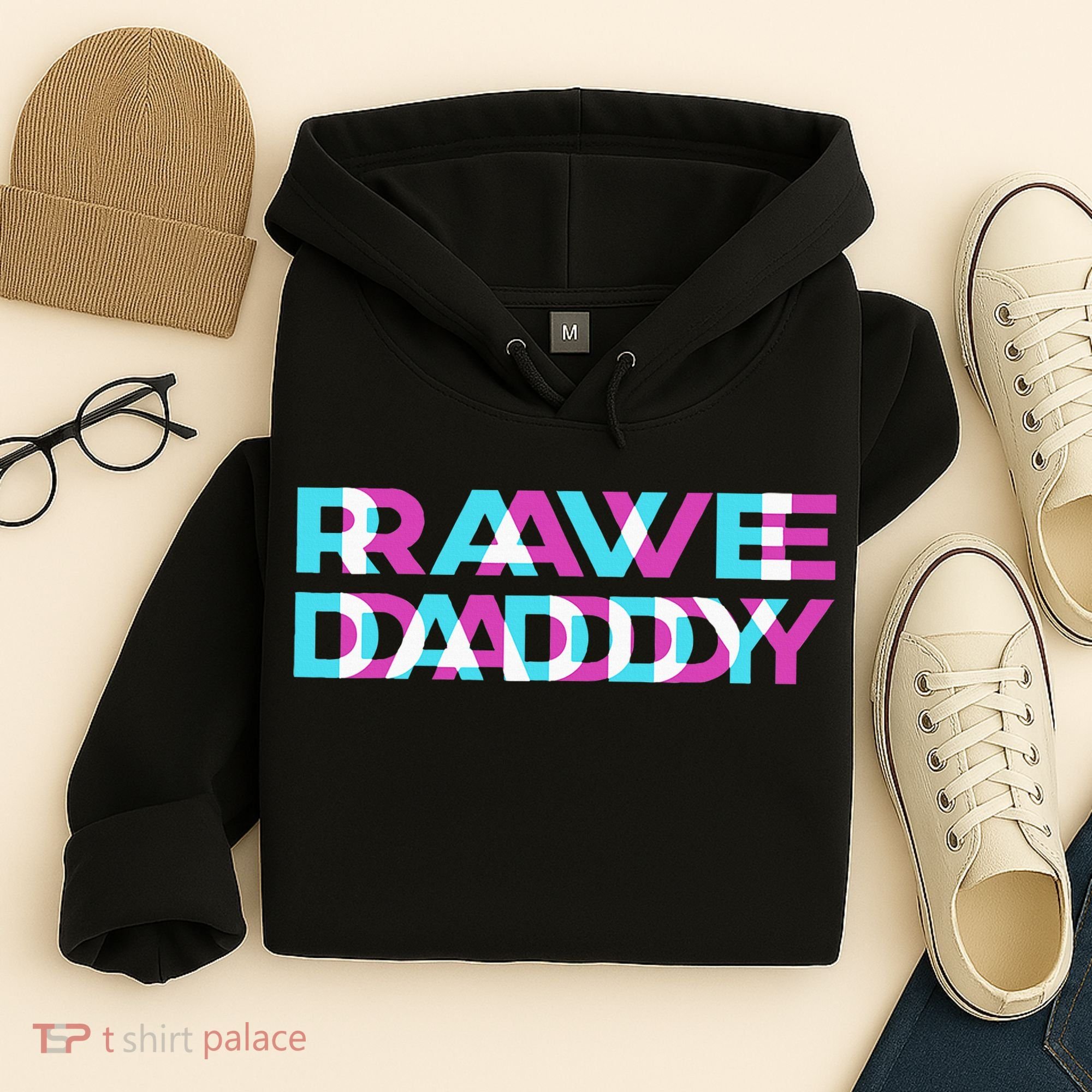 Rave Edm Daddy Music Festival Father Optical Trippy Illusion Hoodie