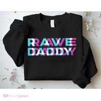 Rave Edm Daddy Music Festival Father Optical Trippy Illusion Sweatshirt thumb 2
