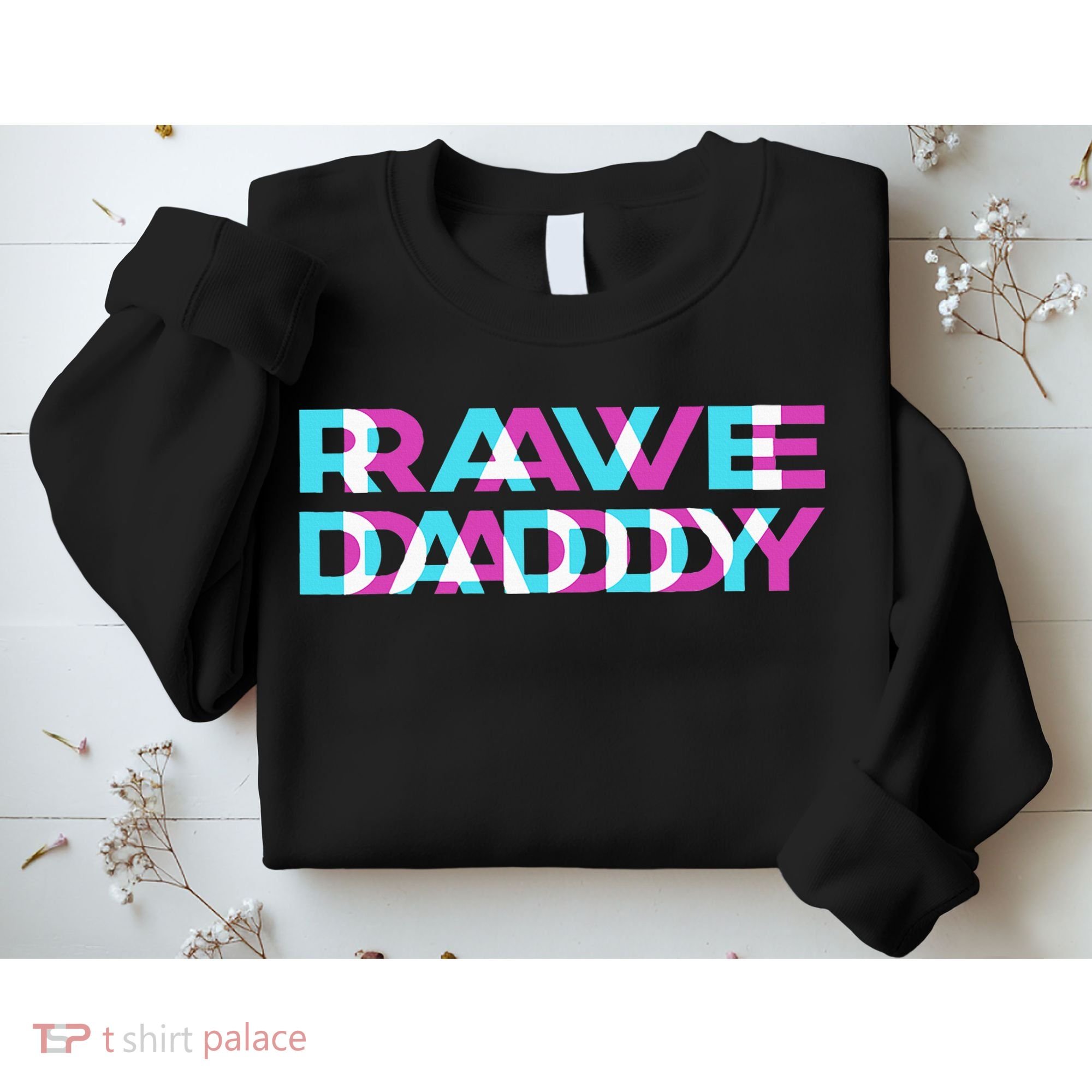 Rave Edm Daddy Music Festival Father Optical Trippy Illusion Sweatshirt