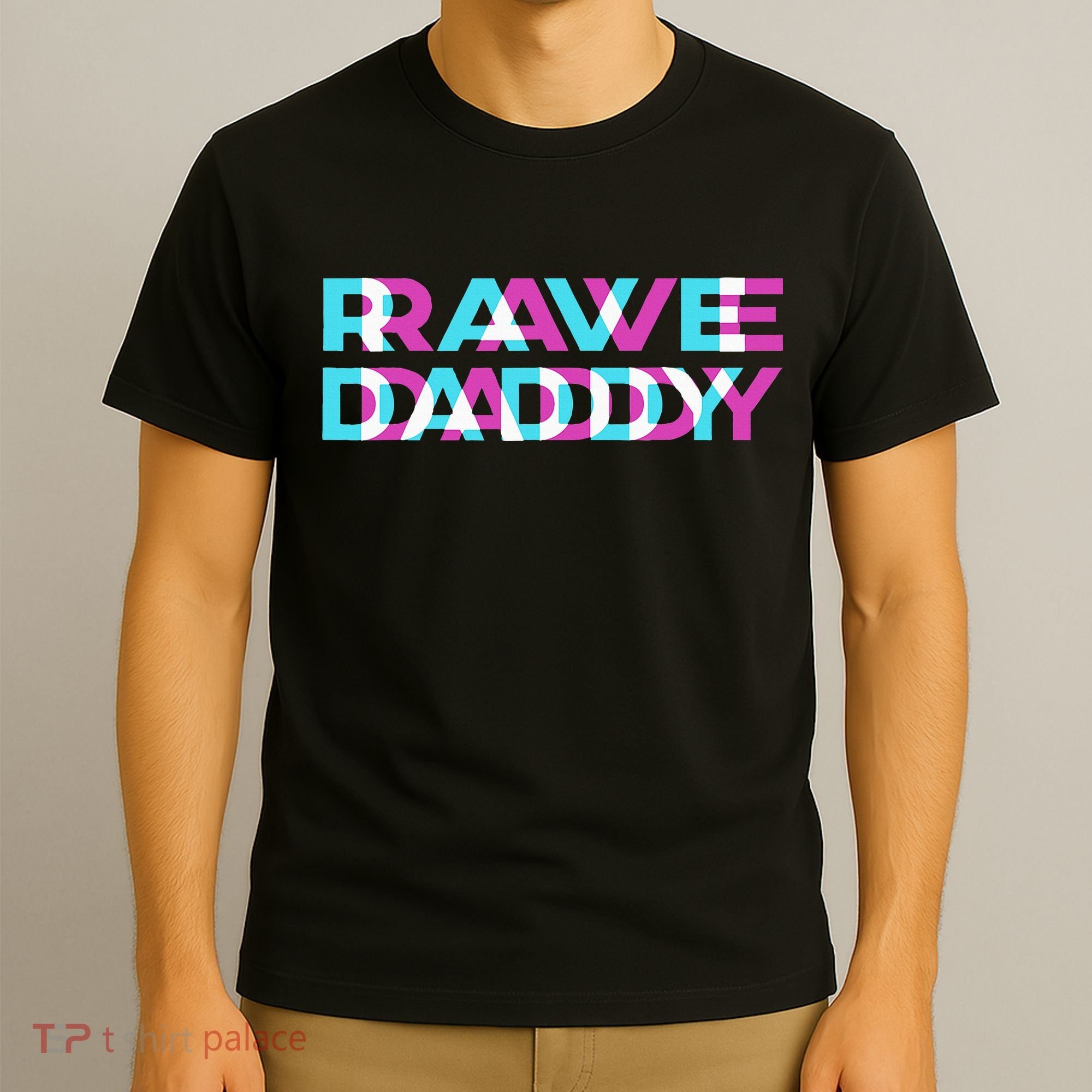 Rave Edm Daddy Music Festival Father Optical Trippy Illusion T-Shirt