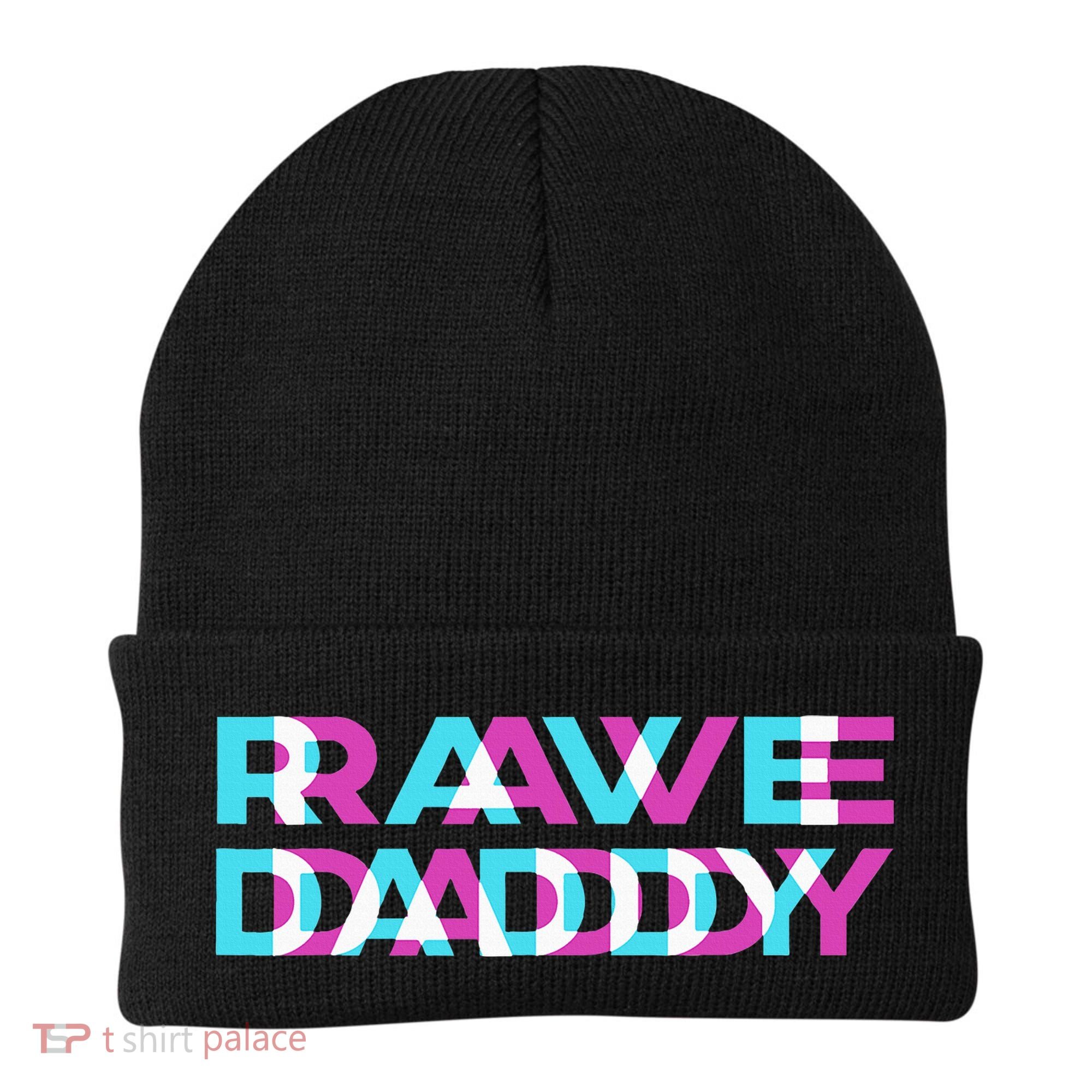 Rave Edm Daddy Music Festival Father Optical Trippy Illusion Beanie