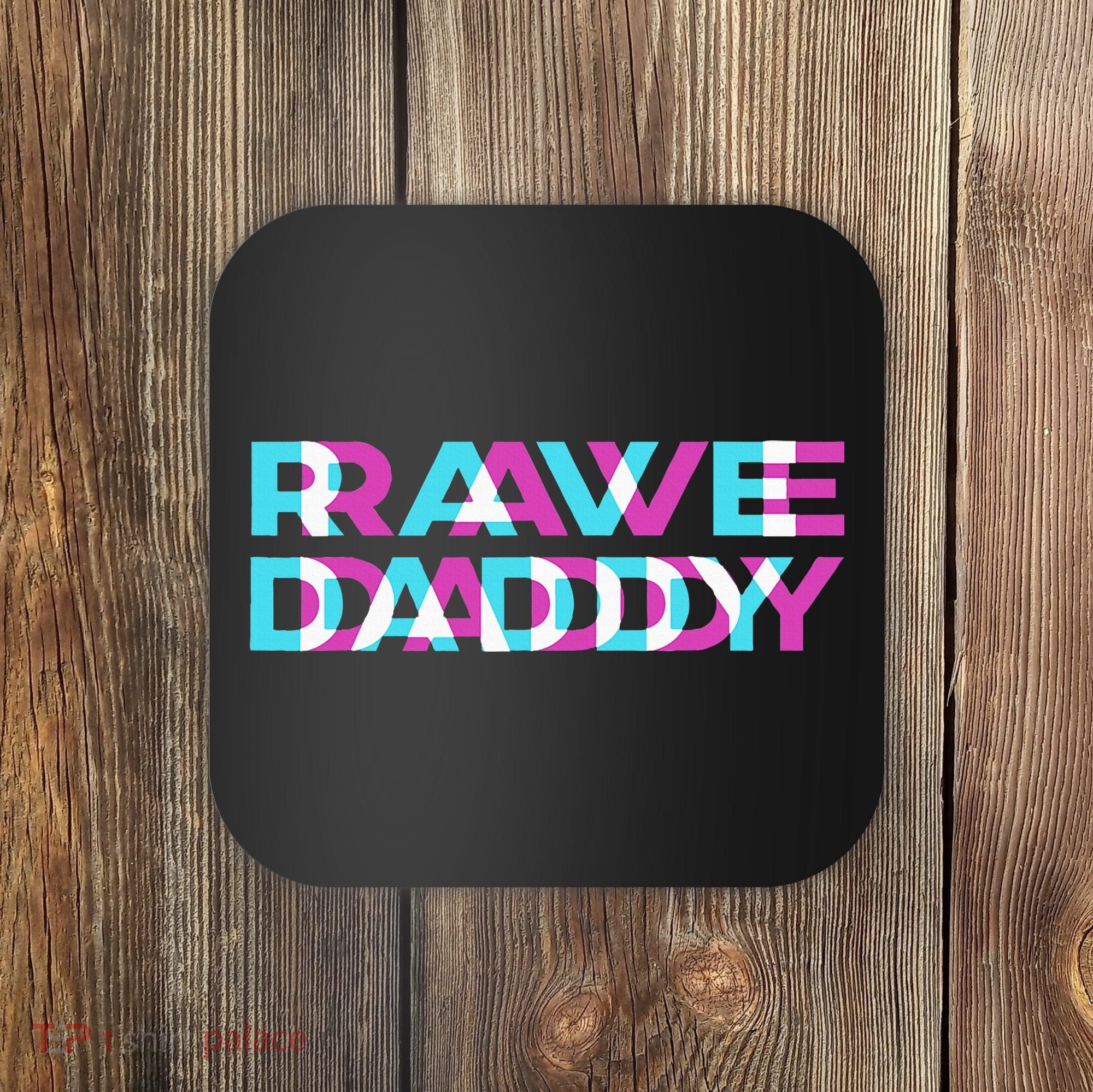 Rave Edm Daddy Music Festival Father Optical Trippy Illusion Coaster