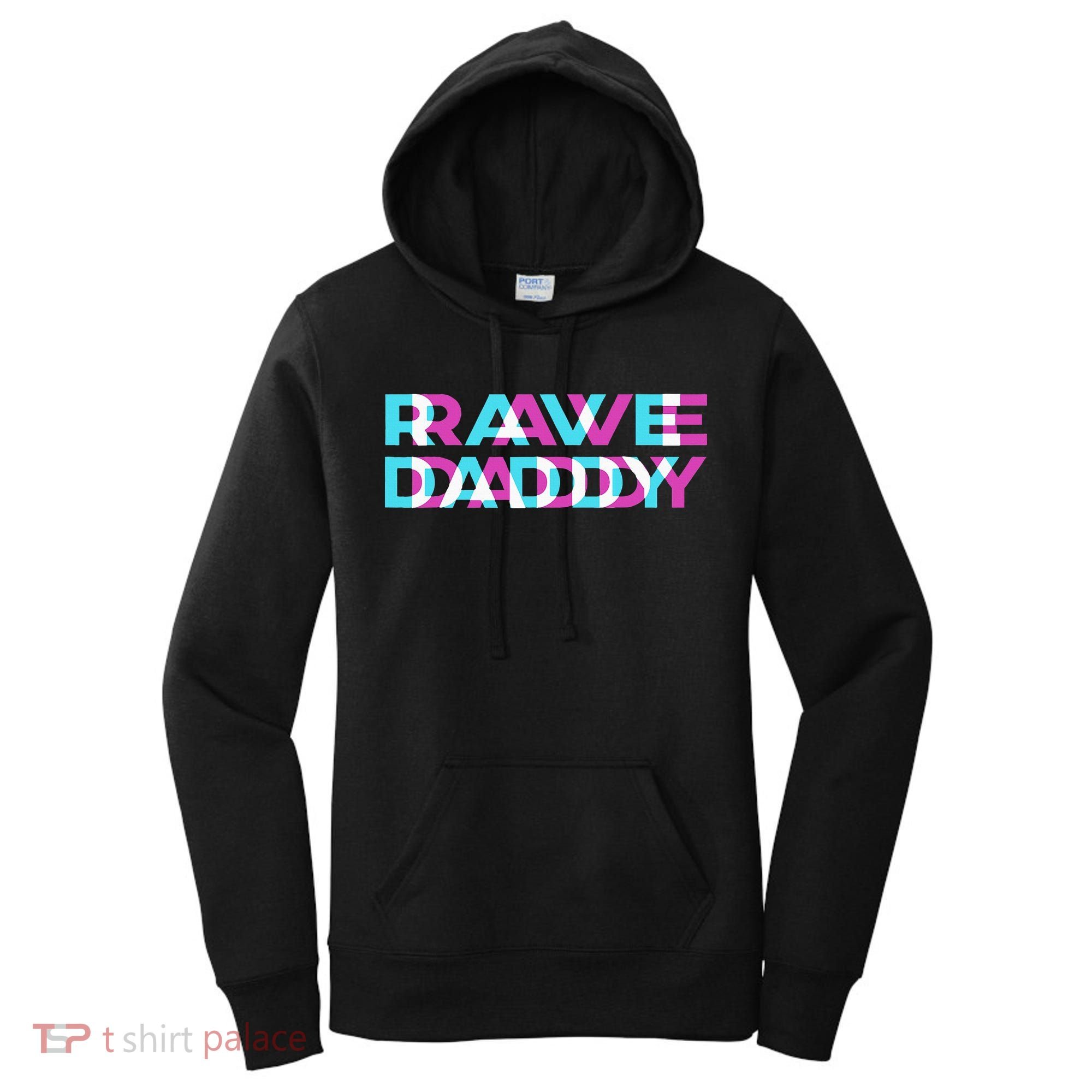 Rave Edm Daddy Music Festival Father Optical Trippy Illusion Women's Hoodie