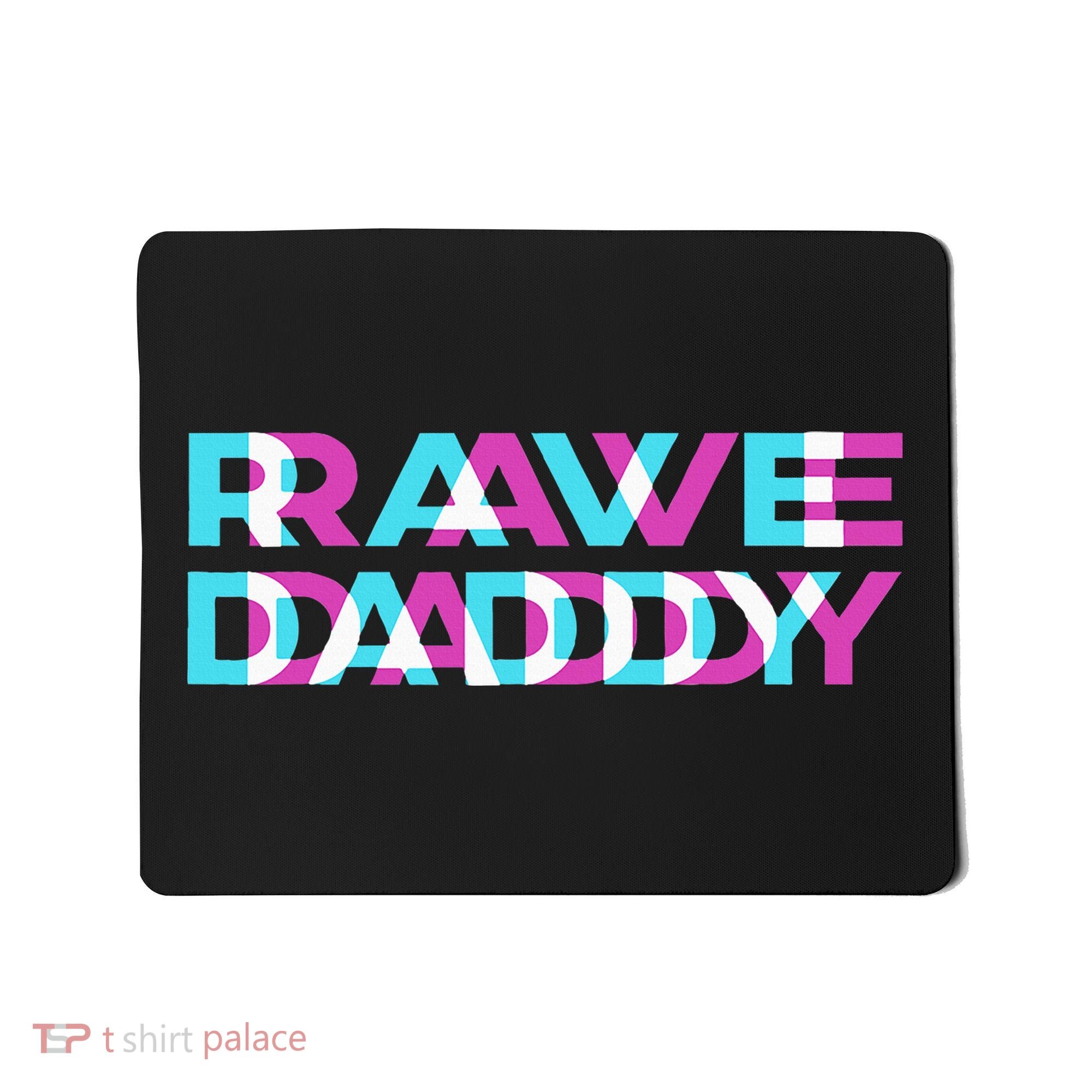 Rave Edm Daddy Music Festival Father Optical Trippy Illusion Mousepad