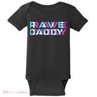 Rave Edm Daddy Music Festival Father Optical Trippy Illusion Baby Bodysuit thumb 0