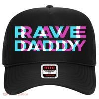 Rave Edm Daddy Music Festival Father Optical Trippy Illusion Hat thumb 0